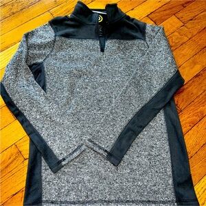 Champion brand new boys pull over fleece with the tag 12 to 14 gray and black